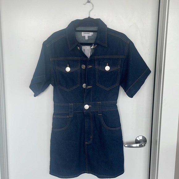 NWT FRAME Denim Dress Size Small - Picture 7 of 7